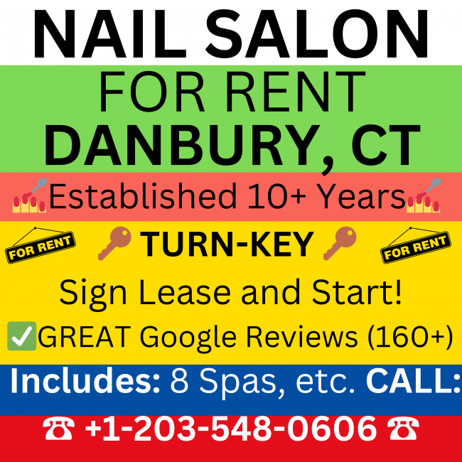 💅⏩✅FOR RENT: Nail & Spa +12035480606 class=